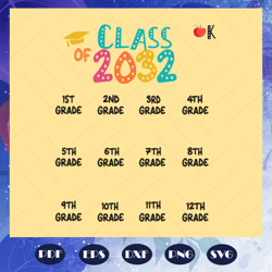 class of 2032, back to school, funny school, kindergarten svg, kindergarten gift, kindergarten graduation, trending svg