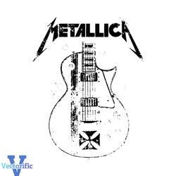 vintage metallica band guitar svg music rock festival svg file