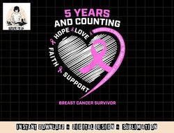 5 year breast cancer survivor shirt 5 years cancer free t-shirt copy