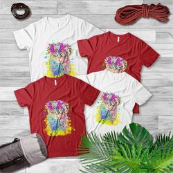 Cat Shirt For Women, Colorful Cotton Cat Shirt , Cat Shirt, Custom Cat Shirt, Cat Mom Shirt, Cat Lover Shirt