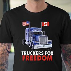 trucker for freedom shirt, canada freedom convoy 2022 canadian truckers support,support truckers shirt, mandate freedom