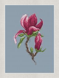 magnolia cross stitch pattern