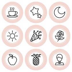 72 lifestyle instagram highlight icons.pale pink instagram highlights images.  instagram highlights icons.