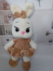 crochet bunny, plush rabbit
