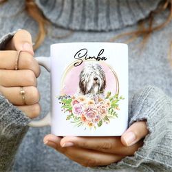 Bearded Collie custom mug, Personalized Bearded Collie Mug, Bearded Collie Gift Ideas, Bearded Collie Cup, Gifts for Bea