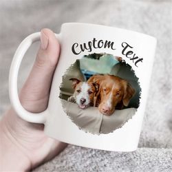 personalized photo mug, custom photo and text christmas mug, christmas gift for mommy, personalized photo gift for dad,