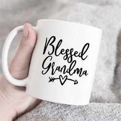 blessed grandma coffee mug, grandma mug, gift for grandma, new grandma mug, grandparent mugs, pregnancy announcement, gi