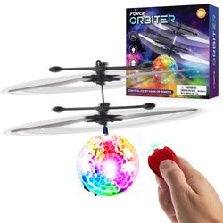 force1 orbiter flying orb ball hand operated drones for kids- 1 pack