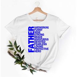 father adjective shirt, fathers day gift, gift for dad, definition of dad, fathers day gift from wife, daddy and son shi