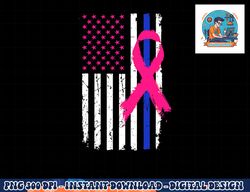 american police flag cool breast cancer awareness gifts t-shirt copy