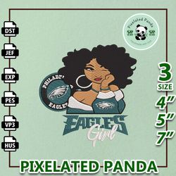 nfl philadelphia eagles girls embroidery design, nfl football logo embroidery design, famous football team embroidery de