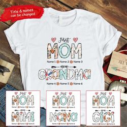 personalized grandma shirt, first mom now grandma shirts, grandma gift, gifts for grandma, mothers day gift for grandma,
