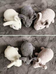 crochet  patterns  toys bunny downloadable pdf, english, polish