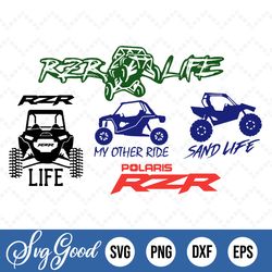 rzr life svg, side by side svg/png images for instant download