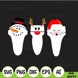 funny christmas teeth svg, santa claus teeth svgg, reindeer teeth, snowman teeth svg, christmas svg, ready to press