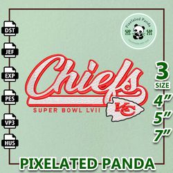 nfl kansas city chiefs logo embroidery design, nfl football logo embroidery design, famous football team embroidery desi