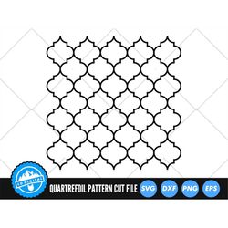 quatrefoil pattern svg files | quatrefoil pattern cut files | quatrefoil template svg vector files | quatrefoil vector
