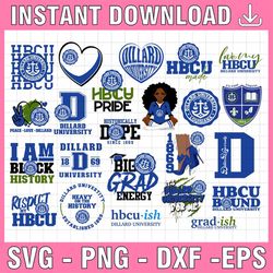 24 files dillard university svg, hbcu teams svg, hbcu football svg, sport bundle svg, sport bundle svg, clipart