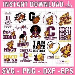 20 files central state university svg, hbcu teams svg, hbcu football svg, sport bundle svg, sport bundle svg, clipart