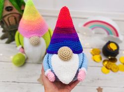 crochet  patterns  toys gnome downloadable pdf, english