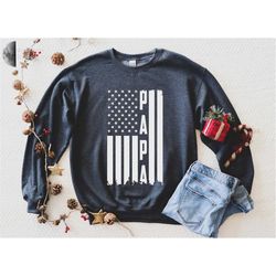 papa sweat american flag us papa father's day gift idea,father's day gift ideas ,sweatshirt