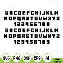 minecraft font svg minecraft svg minecraft alphabet minecraft letters minecraft cricut silhouette minecraft font mine cr