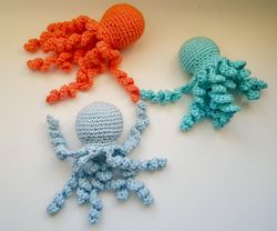 crochet  patterns  toys octopus downloadable pdf, english