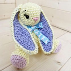 crochet  patterns  toys little bunny downloadable pdf, english