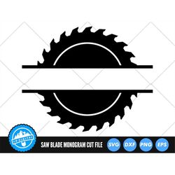 saw blade monogram svg files | saw blade split name frame cut files | saw blade vector files | saw blade vector | tools