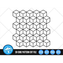 cube pattern svg files | 3d cube pattern cut files | platonic solids vector files | geometric square svg vector | patter