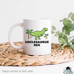 unclesaurus coffee mug  dinosaur gifts for new uncles to be