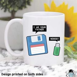 computer it tech support floppy disk coffee mug  coding computing science gift