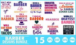 barber t shirt designs bundle svg design