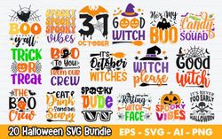 groovy halloween bundle svg png