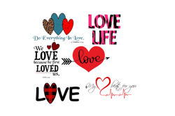 love bundle svg, png, dxf