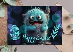 digital greeting card. happy easter!