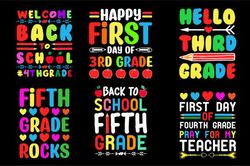 back to school t-shirt design bundle svg