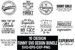 funny quotes bundle svg