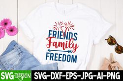 friends family freedom svg cut file
