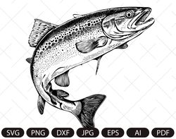 trout fish svg, fish svg, fishing, sea trout fish,fishing clip art