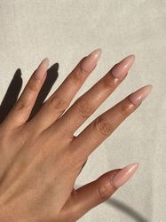 the perfect pink nude press on nails/fake nails/luxury long nails