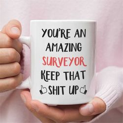 Surveyor Gift, Mug For Surveyor, Surveyor Mug, Gift For Surveyor, Funny Surveyor Gifts