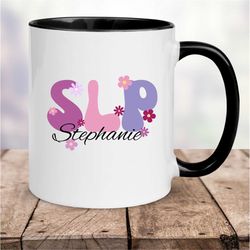 slp coffee mug, slp cup, slp personalized, 11oz coffee mug