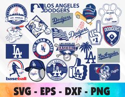 Los Angeles Dodgers bundle logo, svg, png, eps, dxf 2