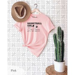 basketball girl t-shirt, basketball girl shirt, basketball shirt, women basketball gift, women sport t-shirt, basketball