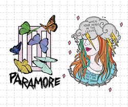 paramore band png, paramore american tour 2023 merch png, vintage paramore album png