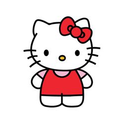 hello kitty svg, png, jpg files. digital download.