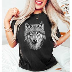 wolf shirt, wolf lover shirt, wolf moon shirt, wolf mountains shirt, camper shirt, wolf camping shirt, wolf nature shirt