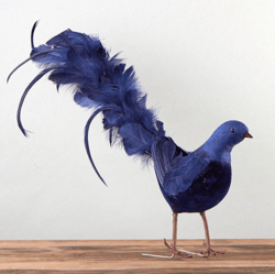 blue standing artificial dove