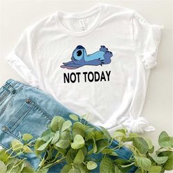 Disney Stitch Not Today Shirt, Stitch Ohana Menas Family Not Today Shirt Hoodie Sweatshirt, Disney Retro Stitch Quotes C
